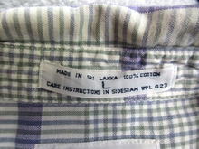 Load image into Gallery viewer, VTG Dockers Levis Shirt Adult Large Purple Green White Striped Button Up Mens