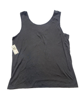 Load image into Gallery viewer, Cuddl Duds Shirt Womens 1X Black Tank Venice Applique Softwear Nylon Plus NWT