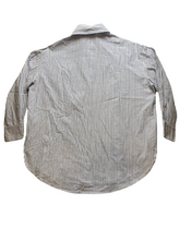 Load image into Gallery viewer, Janis & John Paris Shirt Womens 2XL XXL Blue Striped Button Up Pocket Ladies