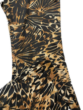 Load image into Gallery viewer, Fashion Nova Pants Women 2X (36x33) Claudina Flare Animal Print Plus Spandex NWT