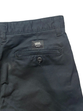 Load image into Gallery viewer, Vans Shorts Adult 29x8.5 Black Flat Front Off The Wall Casual Chino Mens
