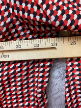 Load image into Gallery viewer, Notations Shirt Womens 36/16W 1X Red Black Button Up AOP Geometric Plus Ladies