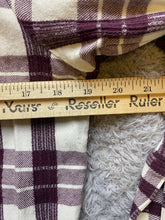 Load image into Gallery viewer, Soft Surroundings Shirt Womens Medium Burgundy Plaid Tunic Patchwork Ladies