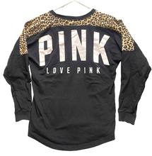 Load image into Gallery viewer, Victoria's Secret Shirt Womens Small Leopard Animal Print Love Pink Dog Logo
