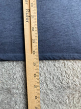 Load image into Gallery viewer, Chicos Shirt Womens 2 Navy Blue V-Neck Eyelet Blouse Boxy Flowy Plus Ladies