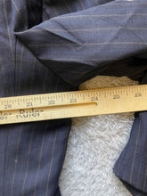 Load image into Gallery viewer, Calvin Klein Sport Coat Mens 46 Navy Pinstriped Single Breasted Super 120s Wool