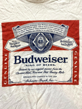 Load image into Gallery viewer, Budweiser Shirt Adult 2XL White King Of Beer Retro Anheuser Busch Old Navy Mens