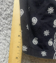 Load image into Gallery viewer, Cactus Man Ricky Singh Shorts Adult Large (35x7.5) Black AOP Paisley Bandana Men