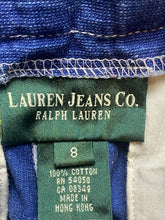 Load image into Gallery viewer, Lauren Ralph Lauren Jeans Womens 8 (31x29.5) Blue Denim Belted Straight Leg Lady