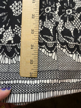 Load image into Gallery viewer, Lavina Dress Womens 44 Black White Lace Lined Flower Boho Bodycon Shift Ladies