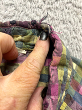Load image into Gallery viewer, The Territory Ahead Shirt Adult 2XL XXL Rainbow Patchwork Texture Button Up Mens
