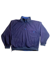 Load image into Gallery viewer, Arnold Palmer Jacket Adult Medium Navy Full Zip Mock Neck Golf Windbreaker Mens