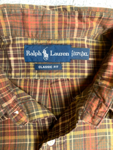 Load image into Gallery viewer, Ralph Lauren Shirt Adult Extra Large 17.5 Brown Tan Classic Fit Green Pony Mens