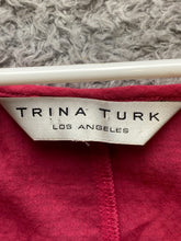 Load image into Gallery viewer, Trina Turk Shirt Womens Medium Pink Sheer Peasant Flowy Dressy Blouse Ladies