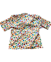Load image into Gallery viewer, VTG Notations Shirt Womens Medium AOP Seashells Seashellcore Beachy Oversized