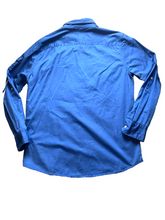 Load image into Gallery viewer, Sean John Shirt Adult Extra Large Blue Utility Flap Pockets Tailored Cargo Mens