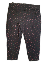 Load image into Gallery viewer, Torrid Pants Womens 4 (33x22.5) Black Strawberry AOP Cropped Legging Stretch