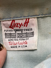 Load image into Gallery viewer, Vintage Lazy-H Shirt Adult 2XL XXL Western Pearl Snaps Cowboy Embroidered Mens