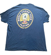 Load image into Gallery viewer, World Poker Tour Shirt Adult Extra Large Navy Blue Gambling Texas Cards WPT Mens