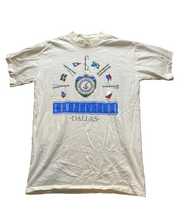 Load image into Gallery viewer, VTG Canterbury New Zealand Shirt Adult Large White Single Stitch Dallas 80s Mens