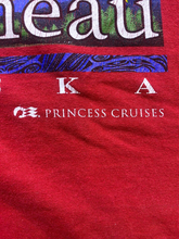 Load image into Gallery viewer, VTG Princess Cruises Shirt Adult 2XL XXL Red Juneau Alaska Single Stitch Mens