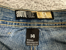 Load image into Gallery viewer, South Pole Jeans Womens 14 (26x26.5) Blue Denim Baggy Straight Leg Skater Ladies