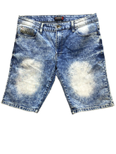 Load image into Gallery viewer, Southpole Shorts Adult 36x11 Blue Denim Slim Fit Baggy Spandex Stretch Mens