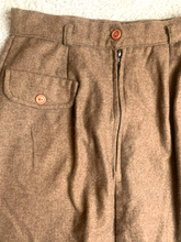 Load image into Gallery viewer, Vintage Lambswool Blend Skirt Womens 26" Waist Brown A-Line Maxi USA Made Ladies
