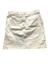 Load image into Gallery viewer, Lauren Ralph Lauren Skirt Womens 12 (34x18) Beige Denim Pencil Spandex Ladies