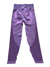 Load image into Gallery viewer, Victoria's Secret Pink Leggings Womens 26x23.5 Purple Active Seamless Workout