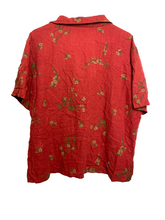 Load image into Gallery viewer, VTG Country Wear Casuals Dress W/ Jacket Womens Large Rustic Red Linen Rayon