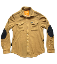 Load image into Gallery viewer, ThirtyTwo Jacket Adult Small Tan Black Snowboarding Elbow Patch Button Up Mens