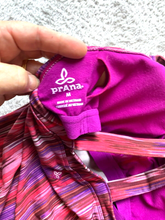 Load image into Gallery viewer, Prana Shirt Womens Medium Pink Purple Halter Summer Geometric Padded Shelf Bra