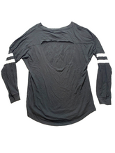 Load image into Gallery viewer, PINK Victoria’s Secret Shirt Womens Medium Black Oversized Cut Out Open Back