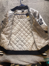 Load image into Gallery viewer, Billionaire Boys Club Jacket Adult Medium Sliver Majestic EVA Spell Out Mens NWT