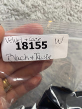 Load image into Gallery viewer, Iris Dress Womens Small Black Taupe Velvet Lace Peplum Slit Sheath Damask AOP