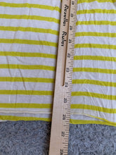 Load image into Gallery viewer, Free People Shirt Womens Medium White Yellow Strip Lace Trim Tunic Lagenlook