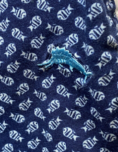 Load image into Gallery viewer, Tommy Bahama Pajama Pants Adult Extra Large Blue Cropped Lounge Fish AOP Mens