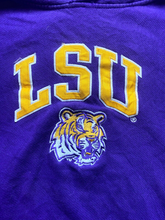 Load image into Gallery viewer, Vintage LSU Tigers Sweatshirt Adult Extra Large Purple Hoodie Sweater NCAA Mens