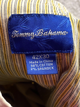 Load image into Gallery viewer, Tommy Bahama Pants Adult 42x30 Straight Leg Beige Spandex Marlin Fish Men