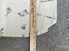 Load image into Gallery viewer, Chicos Shirt Womens 2 White Paint Yourself An Adventure Artsy Button Up Ladies