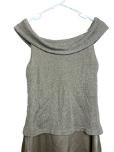 Load image into Gallery viewer, VTG Arianna by Rachel Kaye Dress Womens 10 Gold Champagne Evening Gown Party