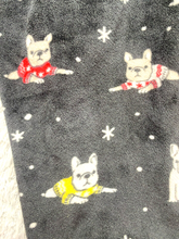 Load image into Gallery viewer, Secret Treasures Pajamas Womens Medium (30x26.5) AOP Dog Velour Cozy Lounge PJ
