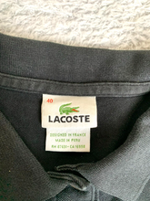 Load image into Gallery viewer, Lacoste Shirt Womens 40 (Medium) Black Preppy Alligator Preppy Golf Polo Ladies