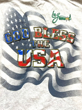 Load image into Gallery viewer, VTG Lee Greenwood Shirt Adult Extra Large Gray God Bless The USA Patriotic 90s