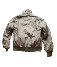 Load image into Gallery viewer, VTG Members Only Jacket Adult 44L Taupe Full Zip Snaps Bomber Outdoor Mens