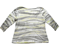 Load image into Gallery viewer, Ruby Rd Shirt Womens Medium Coin Sequin Beads 3/4 Sleeve Blouse Spandex Ladies