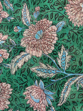 Load image into Gallery viewer, Torrid Shirt Womens 00 Green AOP Flower Hippie Peasant Boho Button Up Plus Lady