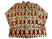 Load image into Gallery viewer, VTG Willie Esco Shirt Adult Extra Large Maroon Gold Flap Pocket AOP Hip Hop Mens