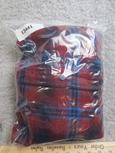 Load image into Gallery viewer, Hurley Shirt Adult Extra Large Red Blue Plaid Flannel Button Up Logo Pocket Mens